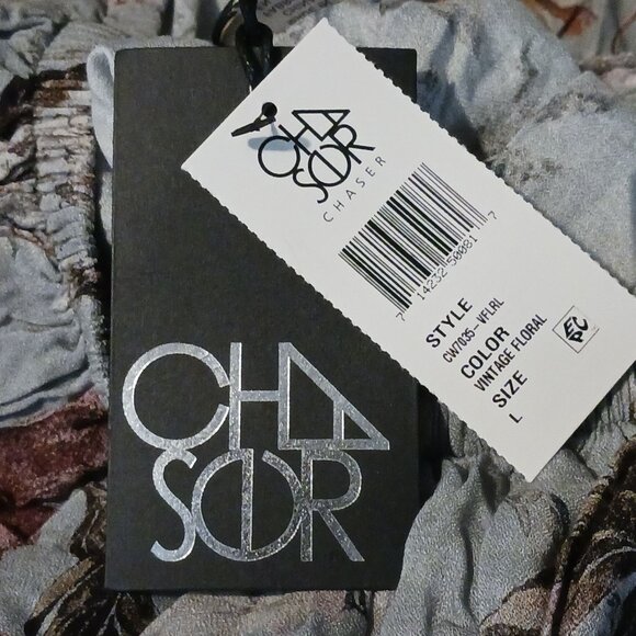 NEW Chaser‎ Heirloom Floral Gauze Off-The-Shoulder Elbow Sleeve Blouse, Size L - Picture 13 of 15